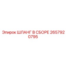 2657920795 ШЛАНГ В СБОРЕ Epiroc