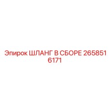 2658516171 ШЛАНГ В СБОРЕ Epiroc