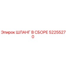 52255270 ШЛАНГ В СБОРЕ Epiroc