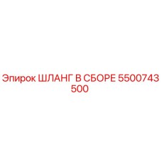5500743500 ШЛАНГ В СБОРЕ Эпирок