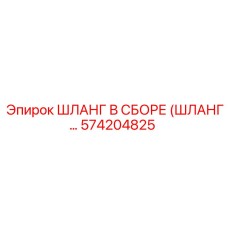 574204825 ШЛАНГ В СБОРЕ Epiroc