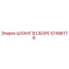 57496176 ШЛАНГ В СБОРЕ Эпирок