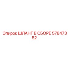 57847352 ШЛАНГ В СБОРЕ Epiroc