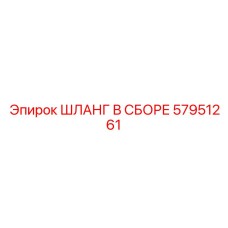 57951261 ШЛАНГ В СБОРЕ Epiroc