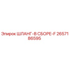 2657186595 ШЛАНГ-В СБОРЕ-F - Epiroc