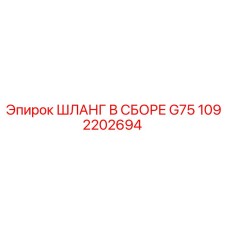 1092202694 ШЛАНГ В СБОРЕ G75 Epiroc