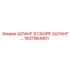 1637964401 ШЛАНГ В СБОРЕ (ШЛАНГ СОБРАННЫЙ) Epiroc