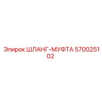 570025102 ШЛАНГ-МУФТА Epiroc