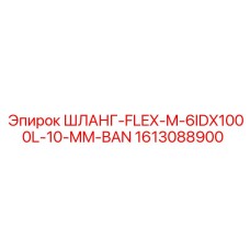 1613088900 ШЛАНГ-FLEX-M-6IDX1000L-10-MM-BAN Epiroc