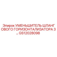 GS12028098 УМЕНЬШИТЕЛЬ ШЛАНГОВОГО ГОРИЗОНТАЛИЗАТОРА 3… Epiroc