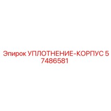57486581 УПЛОТНЕНИЕ-КОРПУС Epiroc