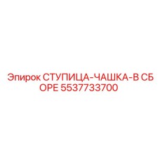 5537733700 СТУПИЦА-ЧАШКА-В СБОРЕ Epiroc