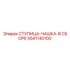 5541140100 СТУПИЦА-ЧАШКА-В СБОРЕ Epiroc
