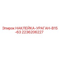 2236206227 НАКЛЕЙКА-УРАГАН-B15-63 Epiroc