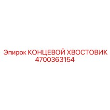 4700363154 КОНЦЕВОЙ ХВОСТОВИК Epiroc