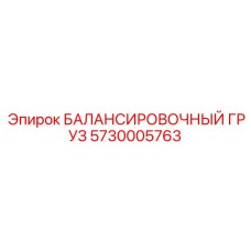 5730005763 БАЛАНСИРОВОЧНЫЙ ГРУЗ Epiroc