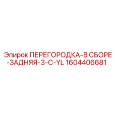 1604406681 ПЕРЕГОРОДКА-В СБОРЕ-ЗАДНЯЯ-3-C-YL Epiroc