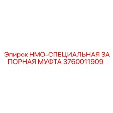 3760011909 HMO-СПЕЦИАЛЬНАЯ ЗАПОРНАЯ МУФТА Epiroc