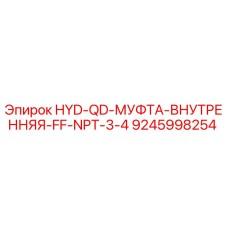 9245998254 HYD-QD-МУФТА-ВНУТРЕННЯЯ-FF-NPT-3-4 Epiroc