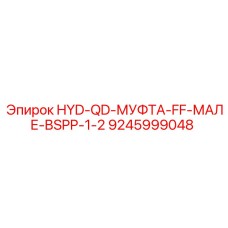 9245999048 HYD-QD-МУФТА-FF-МАЛЕ-BSPP-1-2 Epiroc