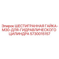 5730015157 ШЕСТИГРАННАЯ ГАЙКА-M30-ДЛЯ-ГИДРАВЛИЧЕСКОГО ЦИЛИНДРА Epiroc