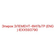 IEXX593790 ЭЛЕМЕНТ-ФИЛЬТР (ENG) Эпирок | Epiroc