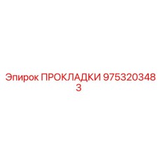 9753203483 ПРОКЛАДКИ Epiroc