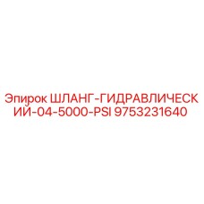 9753231640 ШЛАНГ-ГИДРАВЛИЧЕСКИЙ-04-5000-PSI (Epiroc)
