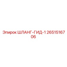 2651516706 ШЛАНГ-ГИД-1 Epiroc