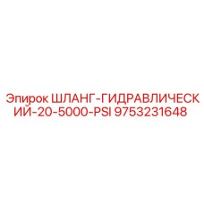 9753231648 ШЛАНГ-ГИДРАВЛИЧЕСКИЙ-20-5000-PSI Epiroc