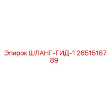 2651516789 ШЛАНГ-ГИД-1 Epiroc