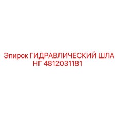 4812031181 ГИДРАВЛИЧЕСКИЙ ШЛАНГ Epiroc