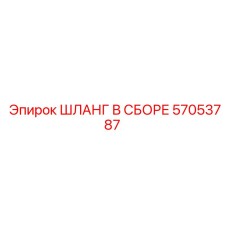 57053787 ШЛАНГ В СБОРЕ Epiroc