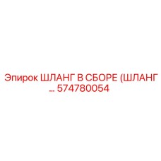 574780054 - ШЛАНГ В СБОРЕ (ШЛАНГ...) | Epiroc