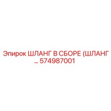 574987001 ШЛАНГ В СБОРЕ (ШЛАНГ…) Epiroc