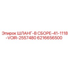 6216656500 Шланг в сборе 41-1118-VOIR-2557480 - Epiroc