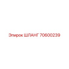 70600239 ШЛАНГ Epiroc