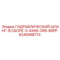 9245998713 ГИДРАВЛИЧЕСКИЙ ШЛАНГ-В СБОРЕ-3-4X66-ORS-BSPP Epiroc