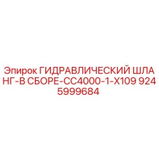 9245999684 ГИДРАВЛИЧЕСКИЙ ШЛАНГ-В СБОРЕ-CC4000-1-X109 Epiroc