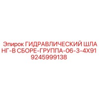 9245999138 ГИДРАВЛИЧЕСКИЙ ШЛАНГ-В СБОРЕ-ГРУППА-06-3-4X91 Epiroc