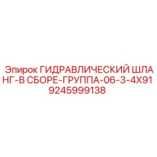9245999138 ГИДРАВЛИЧЕСКИЙ ШЛАНГ-В СБОРЕ-ГРУППА-06-3-4X91 Epiroc