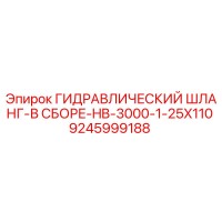 9245999188 ГИДРАВЛИЧЕСКИЙ ШЛАНГ-В СБОРЕ-HB-3000-1-25X110 Epiroc