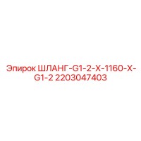 2203047403 ШЛАНГ-G1-2-X-1160-X-G1-2 Epiroc