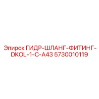 5730010119 ГИДР-ШЛАНГ-ФИТИНГ-DKOL-1-C-A43 Epiroc