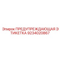 9234020867 ПРЕДУПРЕЖДАЮЩАЯ ЭТИКЕТКА Epiroc