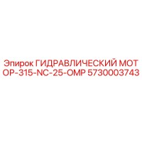 5730003743 ГИДРАВЛИЧЕСКИЙ МОТОР-315-NC-25-OMP Epiroc