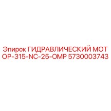 5730003743 ГИДРАВЛИЧЕСКИЙ МОТОР-315-NC-25-OMP Epiroc