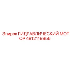4812119956 ГИДРАВЛИЧЕСКИЙ МОТОР Epiroc