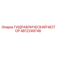 4812249748 ГИДРАВЛИЧЕСКИЙ МОТОР Epiroc