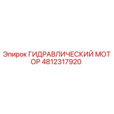 4812317920 ГИДРАВЛИЧЕСКИЙ МОТОР Epiroc